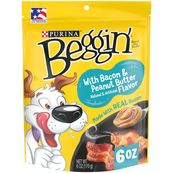 Purina Beggin' Strips With Real Meat Dog Treats, With Bacon and Peanut Butter Flavor