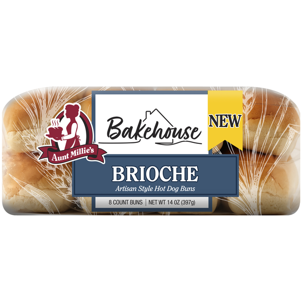 Aunt Millie's Artisan Style, Brioche Hot Dog Buns