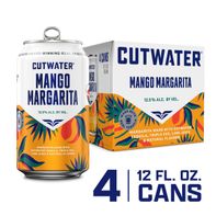 Cutwater Tequila Mango Margarita 4 Pack 12 Fl Oz C...
️