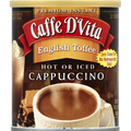 Caffe D'Vita Cappuccino, Premium Instant, English Toffee