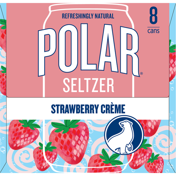 Polar Strawberry Creme Seltzer