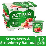 Activia Strawberry and Strawberry Banana Probiotic...
️