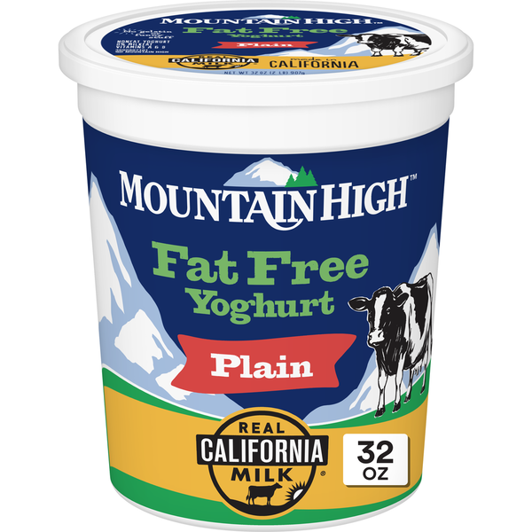 Mountain High Yoghurt Fat Free Plain Yogurt