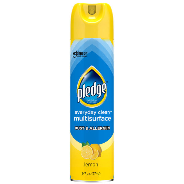 Pledge® Everyday Clean™ Multisurface, Dust & Allergen Aerosol, Lemon
