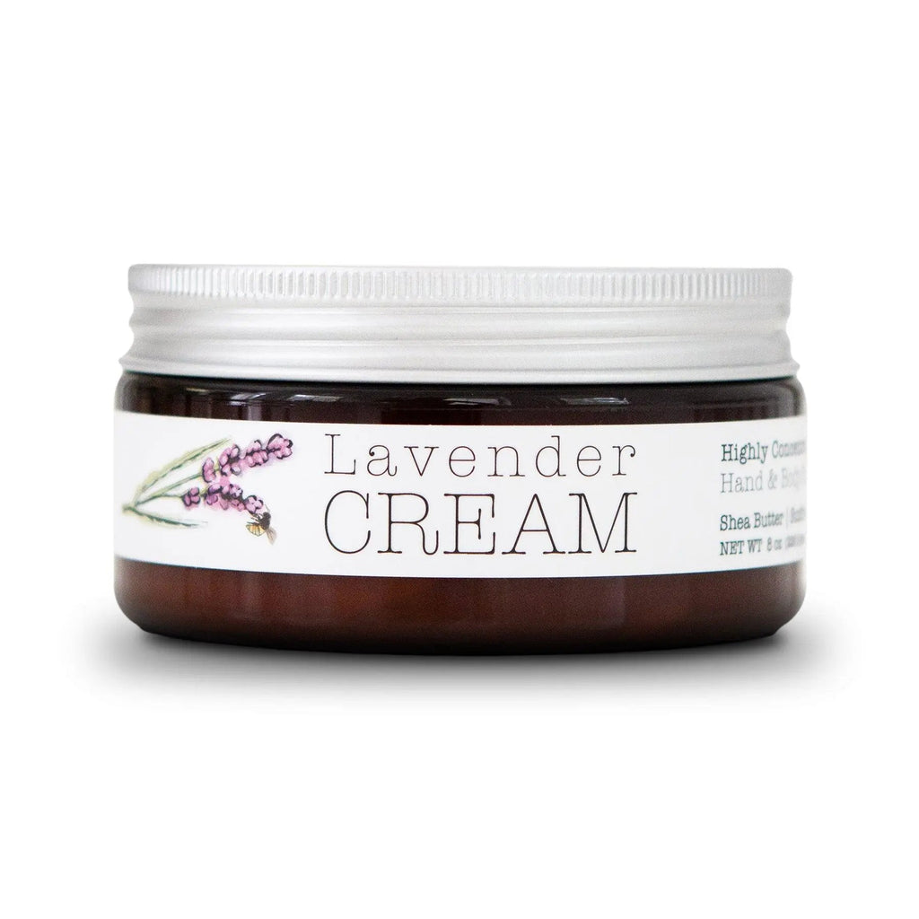 Lavender CREAM - Aromatherapy Hand & Body Cream -Lotion 8 oz or 16 oz