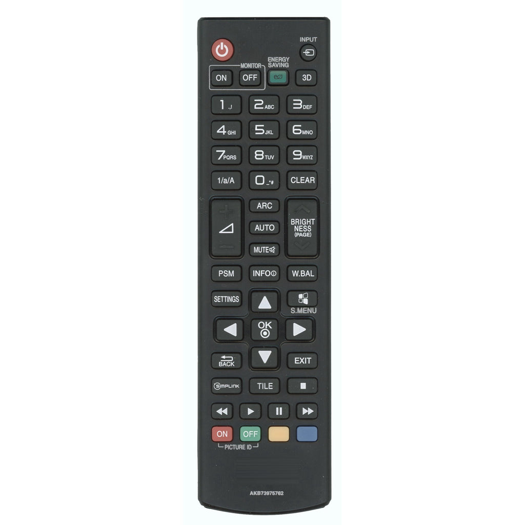 LG AKB73975762 Display Monitor Remote Control