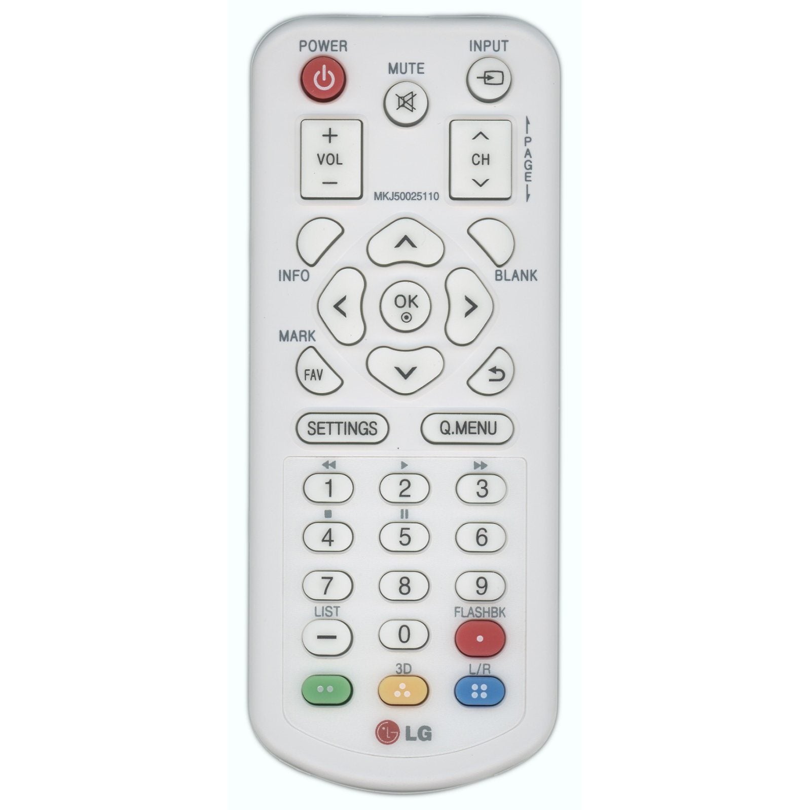 Substitute for LG MKJ50025110 Projector Remote Control [RR3720]