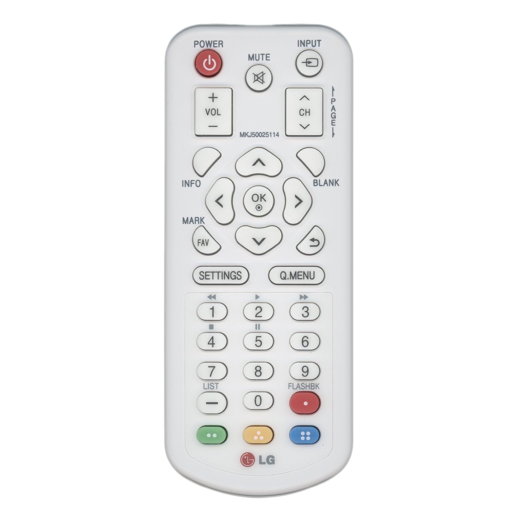 Substitute for LG MKJ50025114 Projector Remote Control [RR3720]