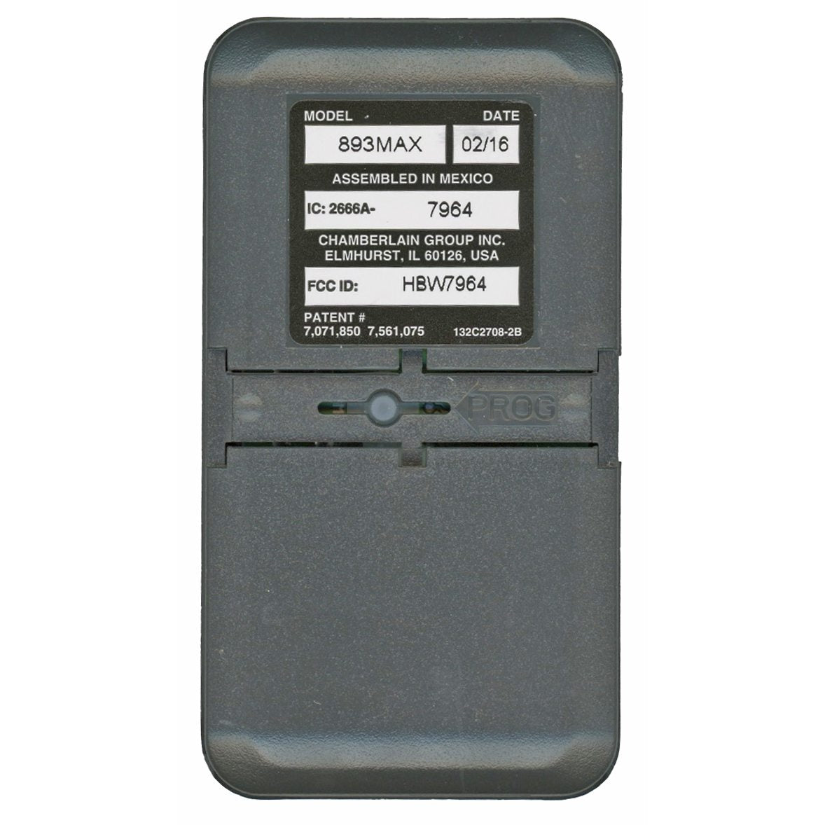 Substitute for LiftMaster 893MAX 3-Button Visor 315 MHz or 390 MHz Garage Door Opener Remote Control [893MAX]