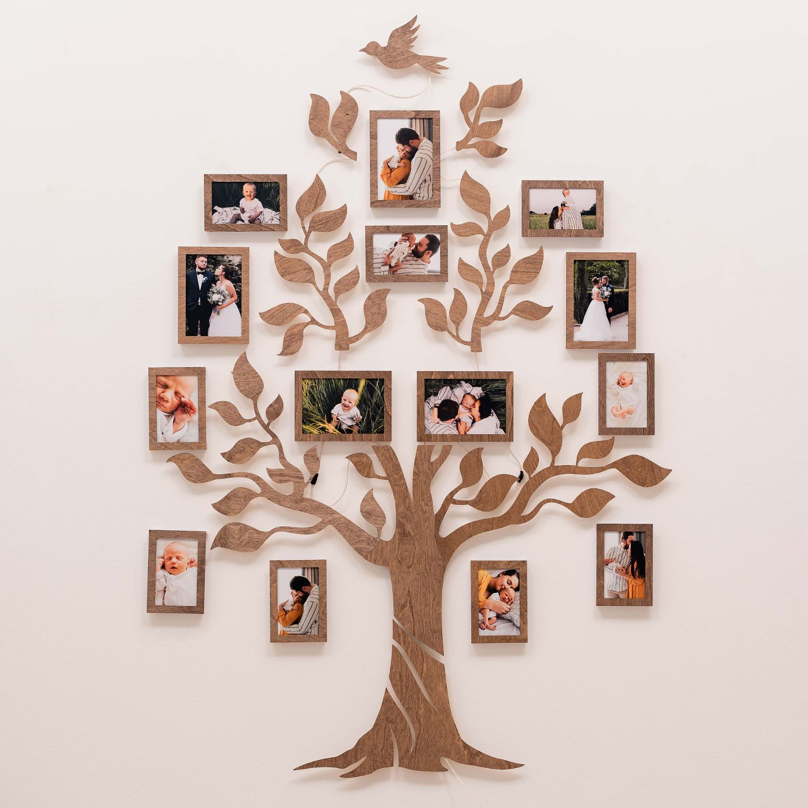 Wooden Led Family Tree - Nova