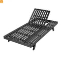 Outdoor Lounge Chair Acacia Wood Black Foldable 4 Position 800 LB