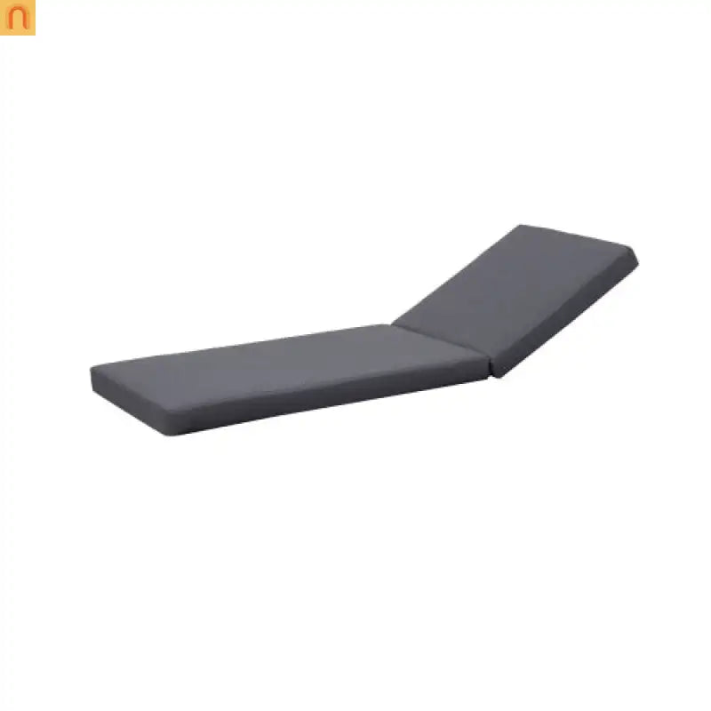 Chaise Lounge Acacia Wood Dark Gray 6 Position Adjustable 76.8in