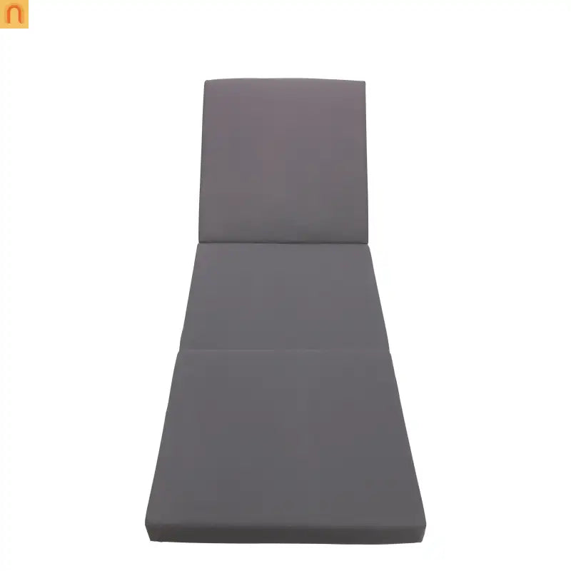 Chaise Lounge Acacia Wood Black Dark Gray 4 Position Adjustable 79in
