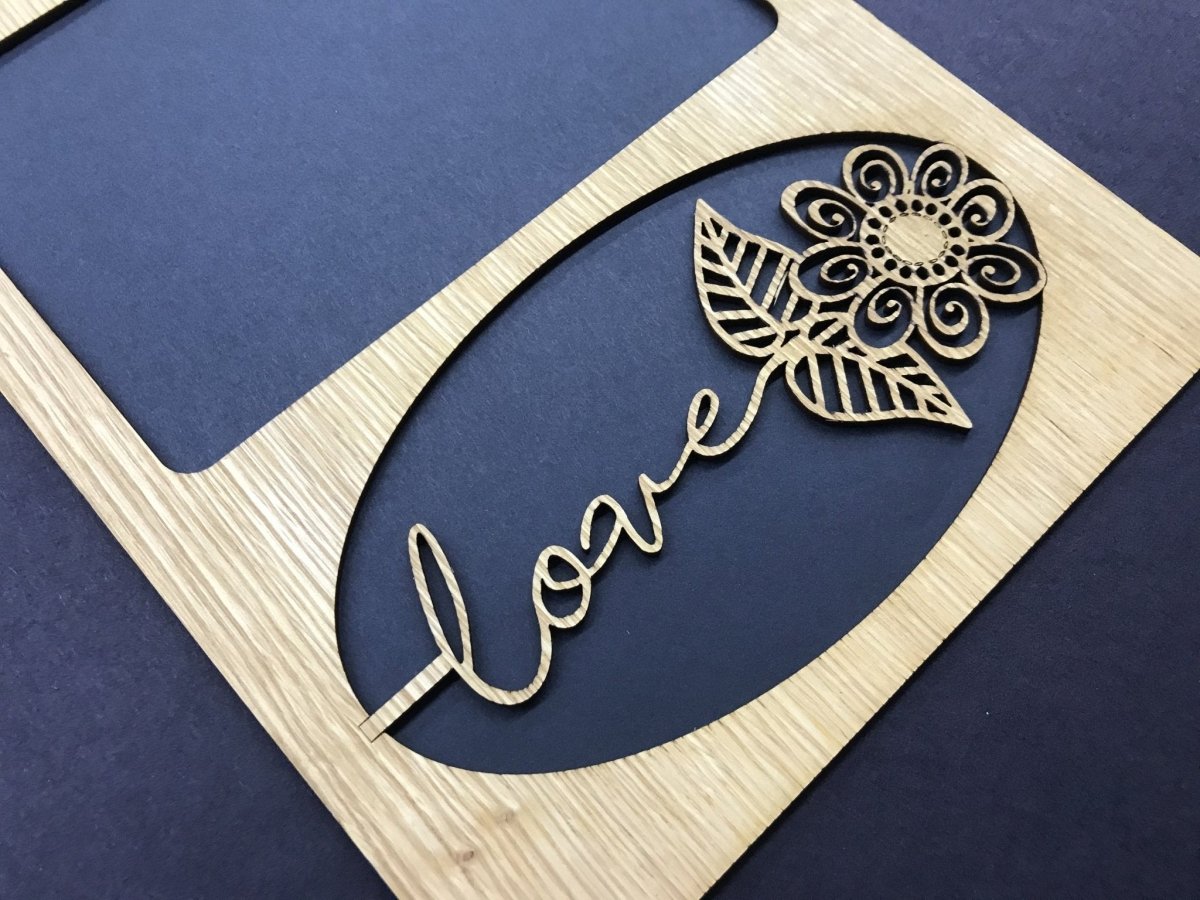 Love Flower Picture Frame
