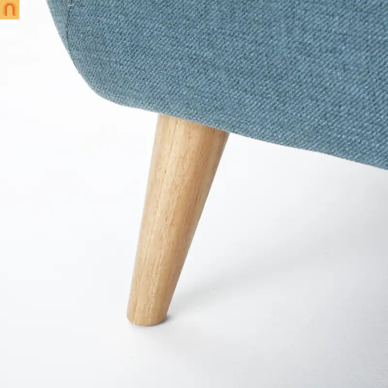 Loveseat Mid Century Modern Tufted Fabric Blue 67.25in