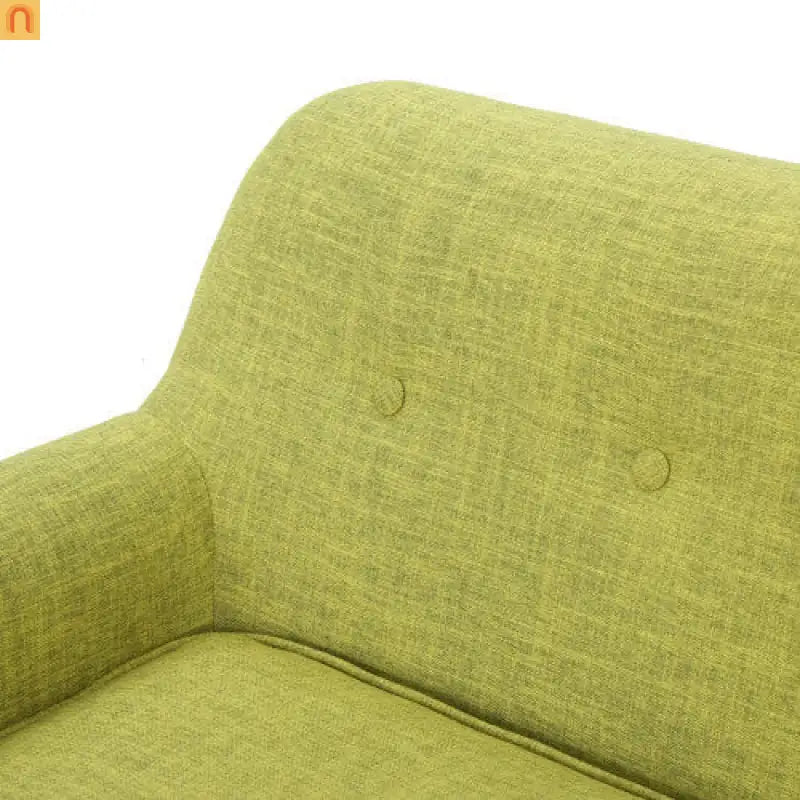 Loveseat Mid Century Modern Fabric Pale Green 50.75in