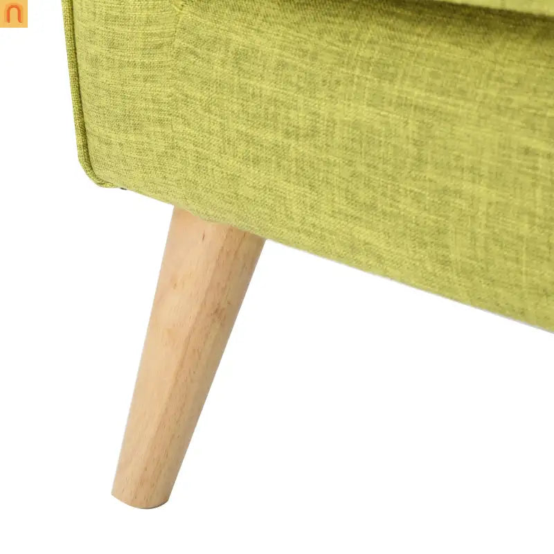 Loveseat Mid Century Modern Fabric Pale Green 50.75in