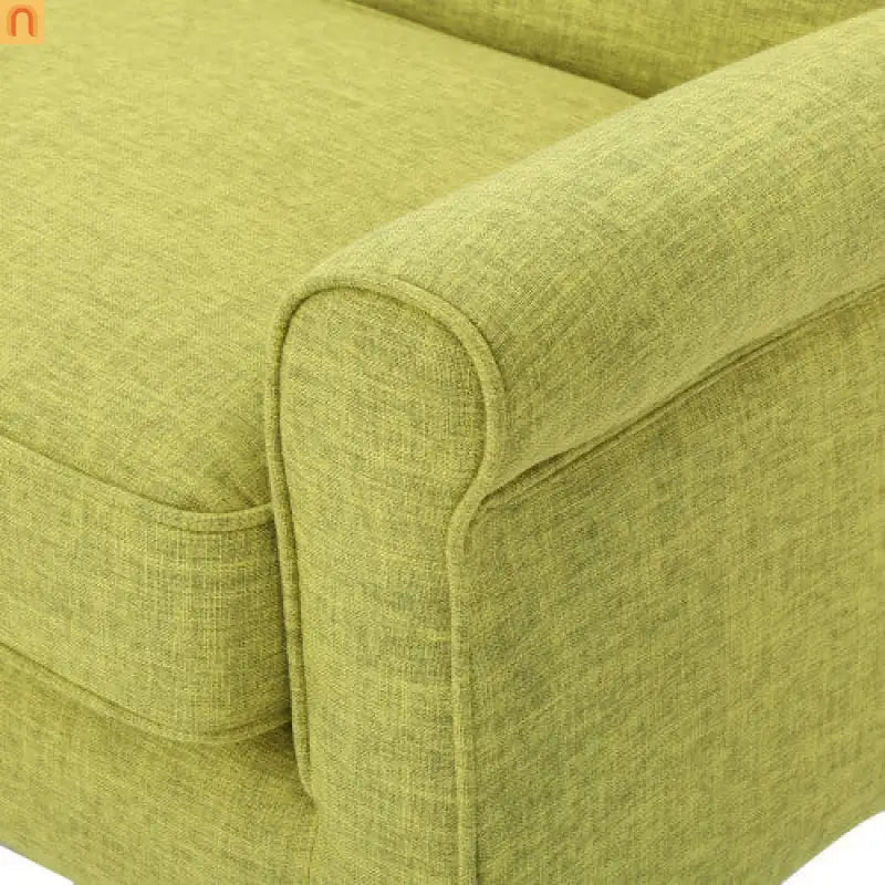 Loveseat Mid Century Modern Fabric Pale Green 50.75in
