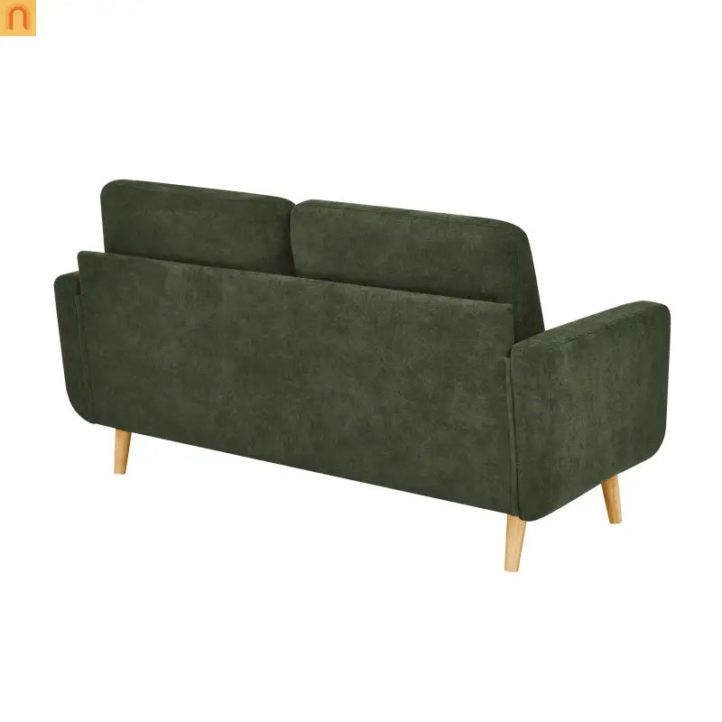 Loveseat Mid Century Modern Polyester Antique Green 67.7in