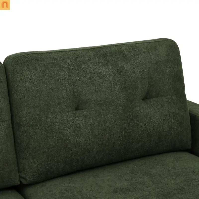 Loveseat Mid Century Modern Polyester Antique Green 67.7in
