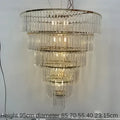 DecorBites™ Crystal Ice Bar Chandelier: Luxury Hotel Restaurant Living Room Lighting