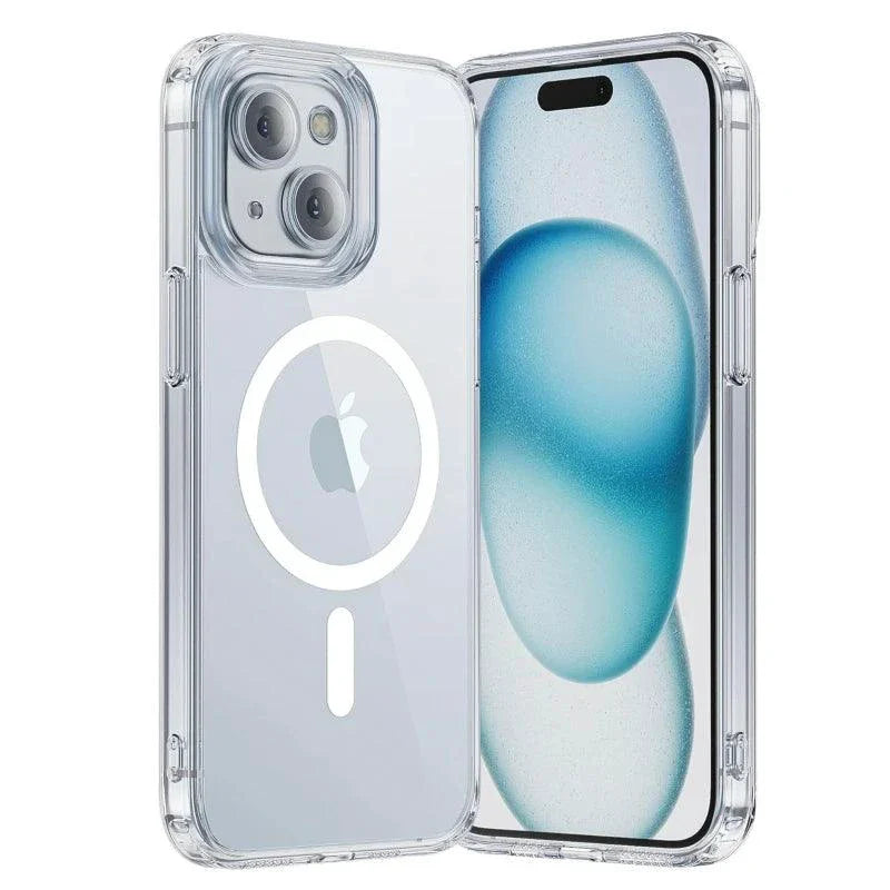 MagSafe Compatible Magnetic Clear Case for iPhone 16/15/14/13/12/11 Pro Max Plus - Wireless Charging Ready