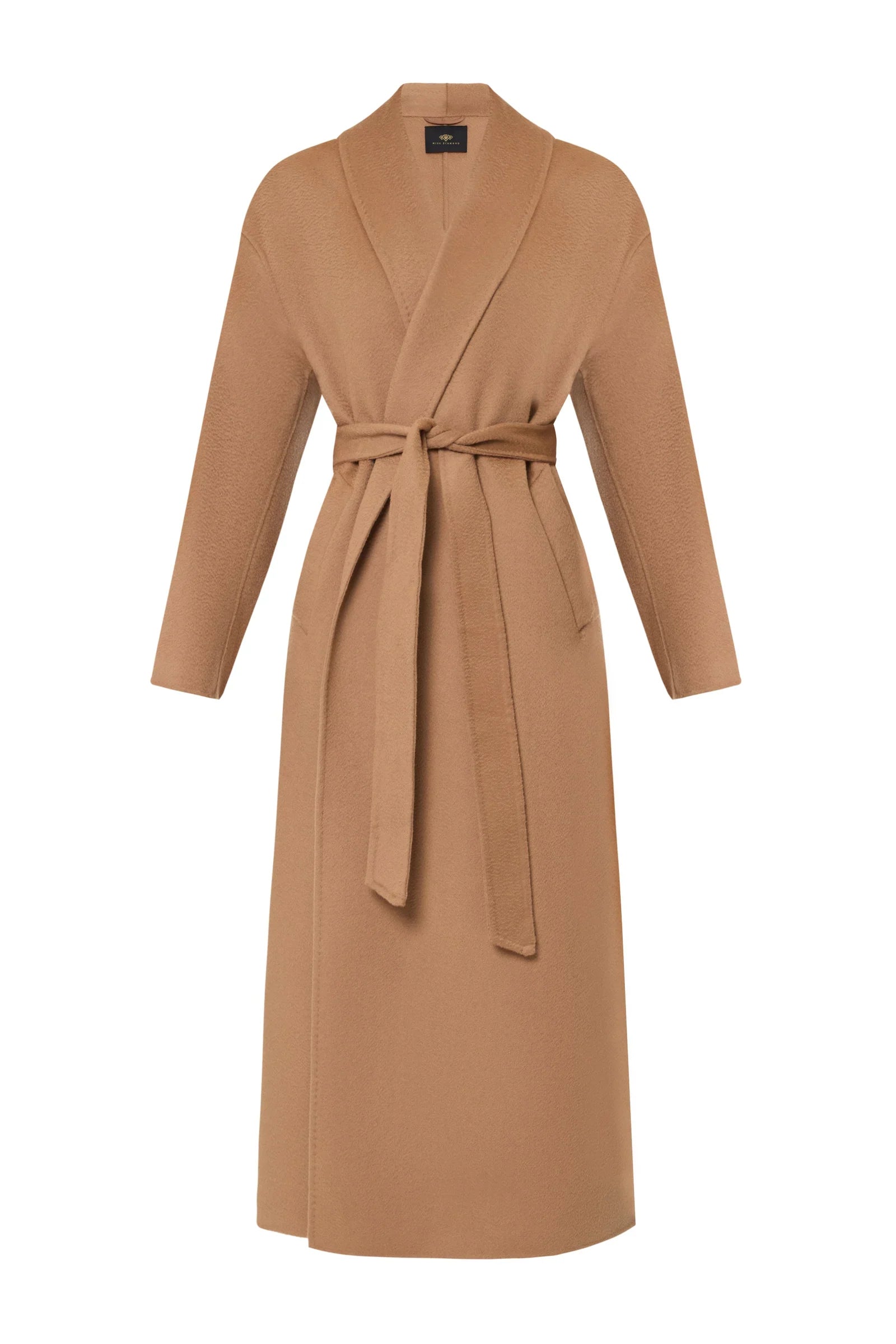 Marley Double Face Cashmere Wool Classic Overcoat in Camel