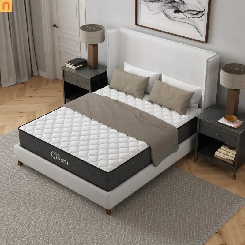 Mattress Hybrid Memory Foam Pocket Springs Gray Full 10in