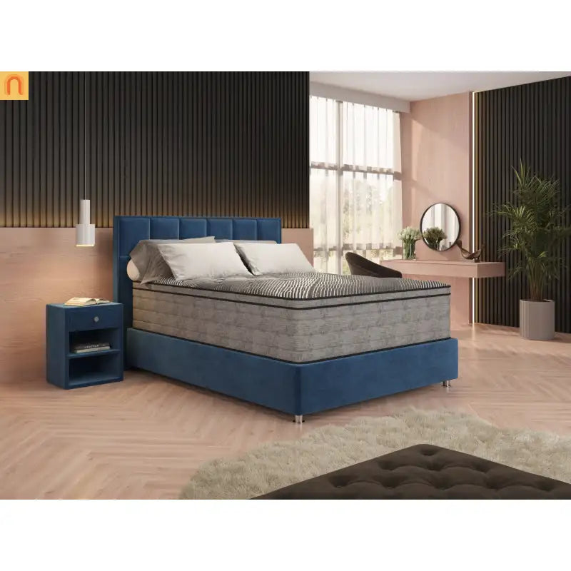 Mattress Hybrid Euro Top Ice Cover Copper Gel 15in Full USA