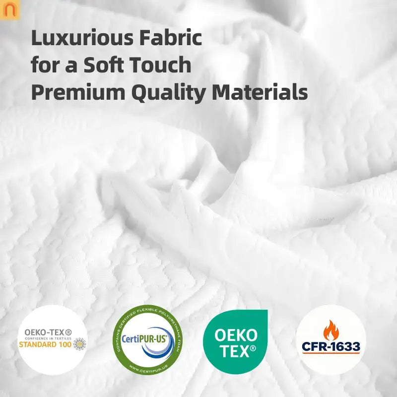Mattress Memory Foam 7-Zone Ergonomic Cooling White 12in Queen Japan