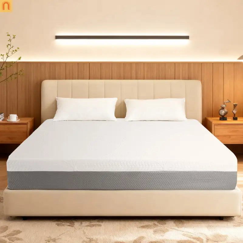 Mattress Memory Foam 7-Zone Ergonomic Cooling White 12in Queen Japan