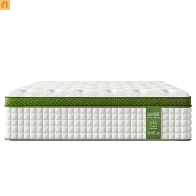 Mattress Hybrid Gel Memory Foam Pocket Springs Green 12in King