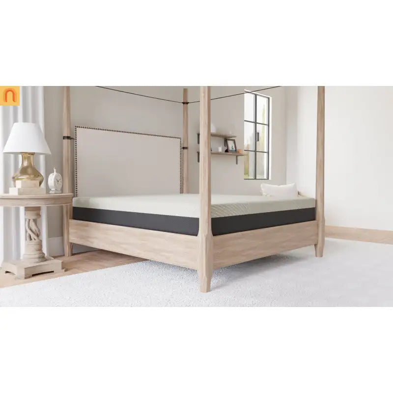 Mattress Memory Foam Gel Infused Queen 10in Medium Firm Antimicrobial