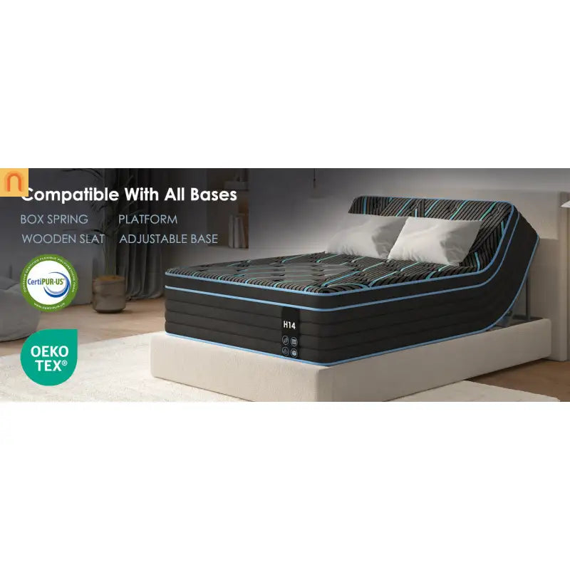 Mattress Hybrid Pocket Spring Memory Foam 10in King Medium Firm
