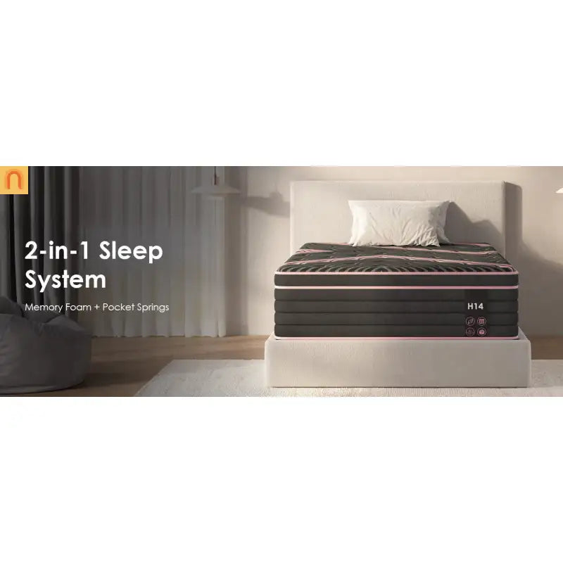 Hybrid Pocket Spring Memory Foam Queen Mattress 12