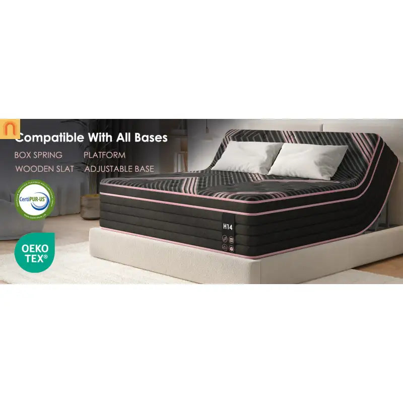 Hybrid Pocket Spring Memory Foam Queen Mattress 12