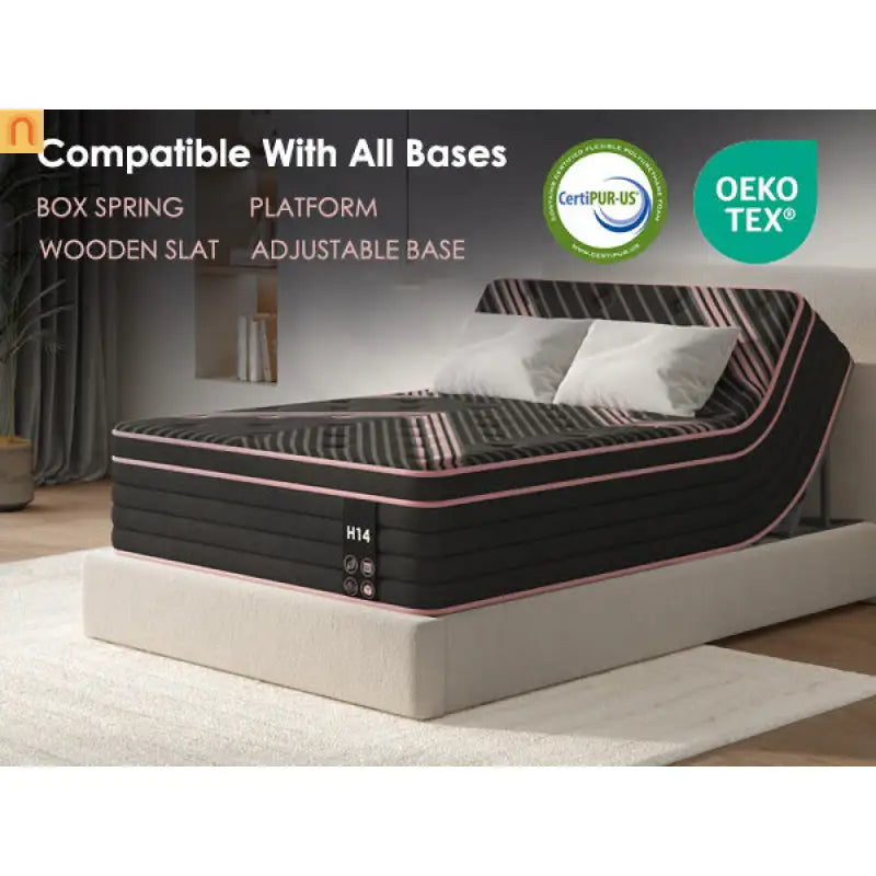Hybrid Pocket Spring Memory Foam Queen Mattress 12