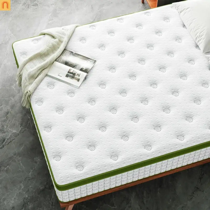 Mattress Hybrid Gel Memory Foam Pocket Springs Green 12in Queen