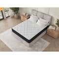 Mattress Hybrid Cooling Gel Memory Foam Gray Queen 10in USA
