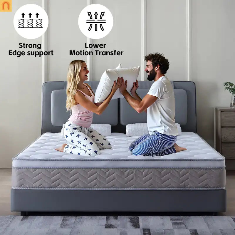 Mattress Hybrid Memory Foam Pocket Spring 12in Twin Medium Firm