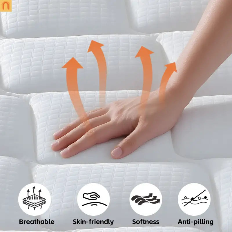 Mattress Hybrid Gel Memory Foam Pocket Spring 12in Queen Edge Support