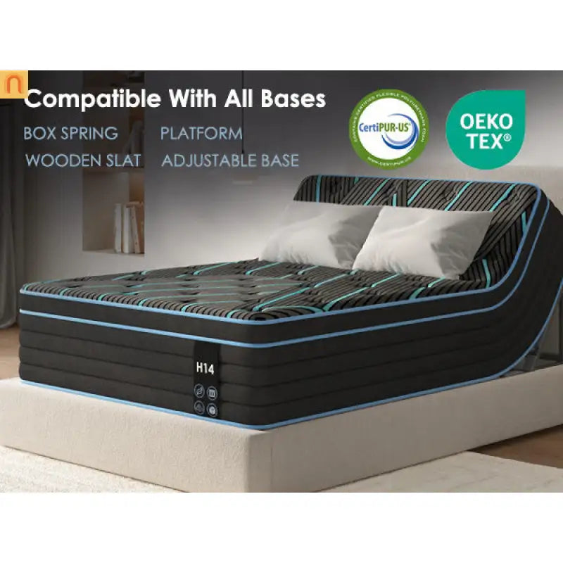Hybrid Queen Mattress 12" Memory Foam Pocket Spring