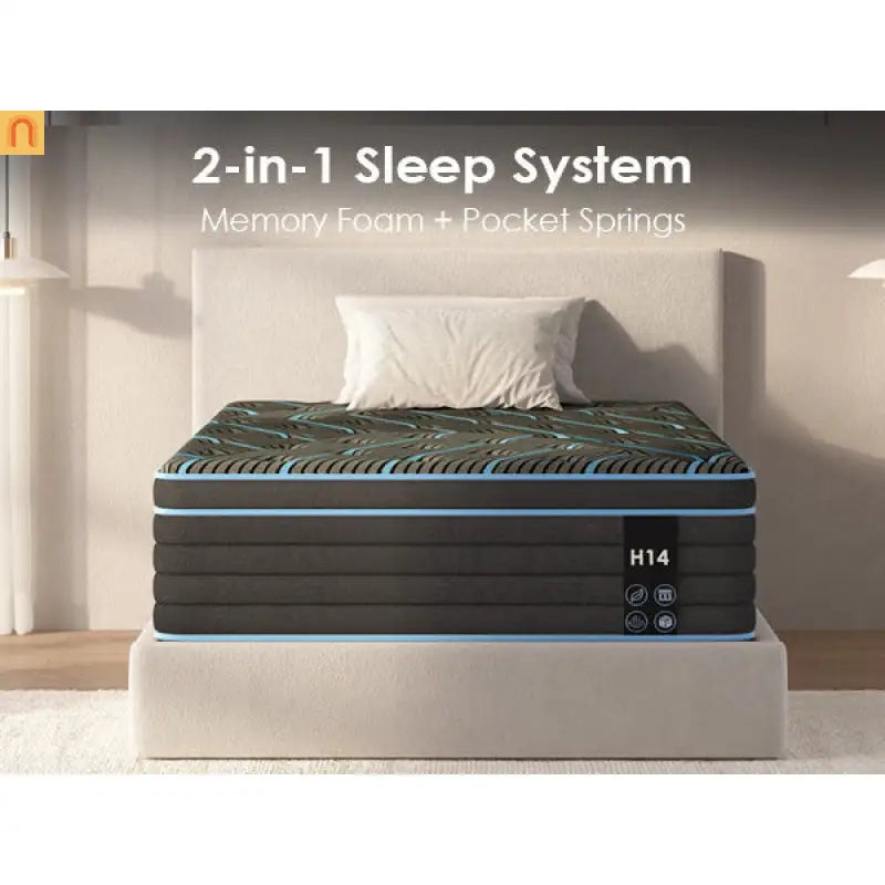 Hybrid Queen Mattress 12" Memory Foam Pocket Spring
