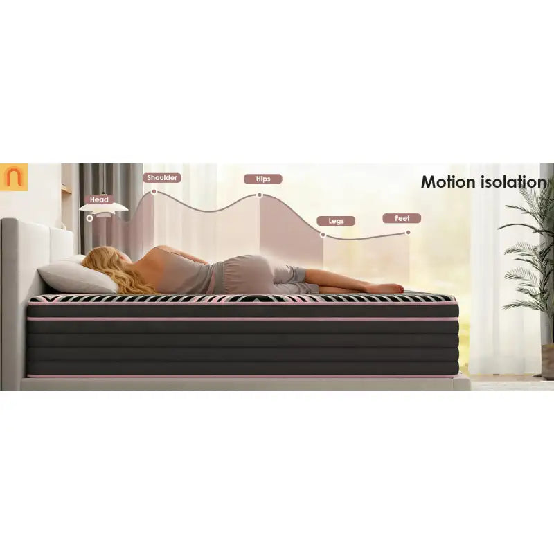Hybrid Queen Mattress 12" Memory Foam Pocket Spring