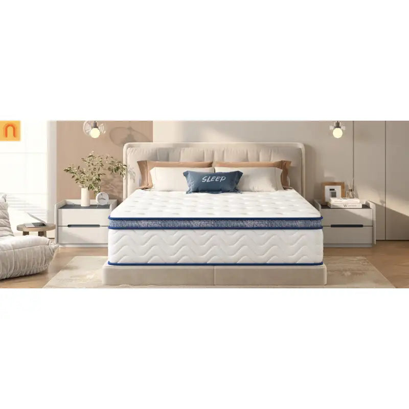 Hybrid Memory Foam Queen Mattress 12" Medium Firm