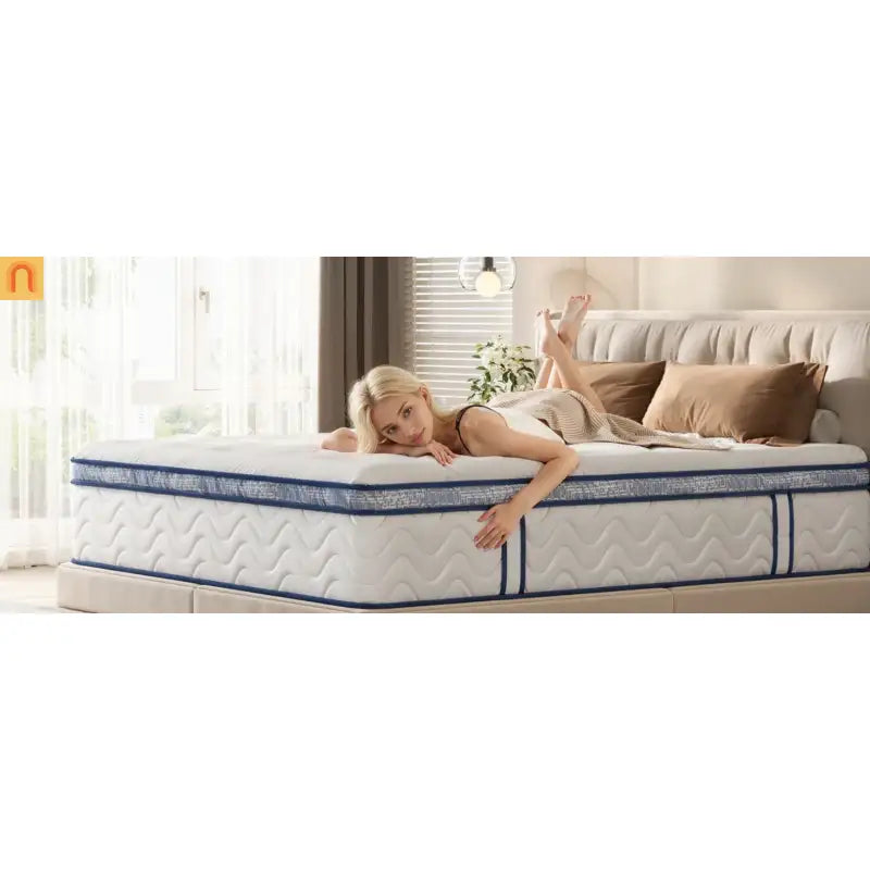 Hybrid Memory Foam Queen Mattress 12" Medium Firm