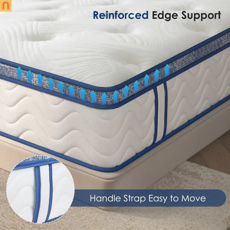 Hybrid Memory Foam Queen Mattress 12" Medium Firm