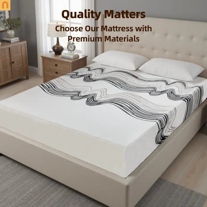 Mattress Memory Foam Multi-Layer High Rebound White 12in King Japan