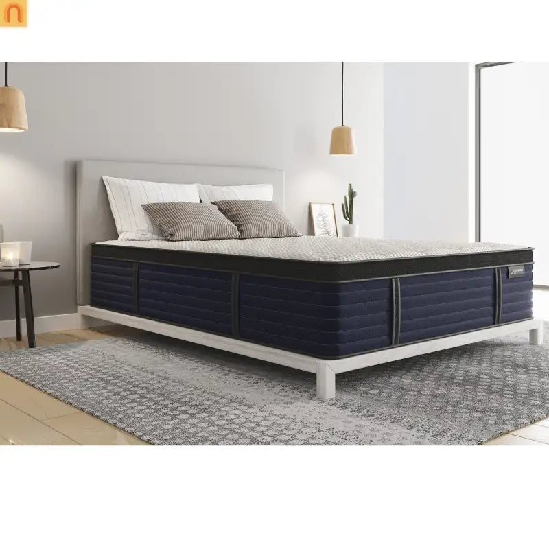 Mattress Hybrid Latex Euro Top Cal King 14.5in Pressure Relief
