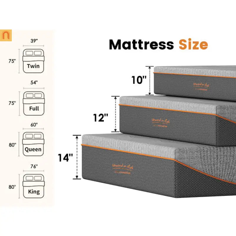 Mattress Memory Foam Black Queen 10in Green Tea Charcoal